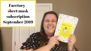 Facetory - Korean sheet mask subscription - Setpember 2019