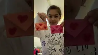 Post card making #art #artist #kids #kidsvideo  #artandcraft #kidslearning 