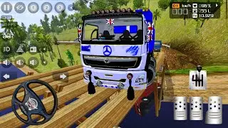 Bharat Benz Tipper Truck BROKEN BRIDGE Driving | Bus Simulator Indonesia 