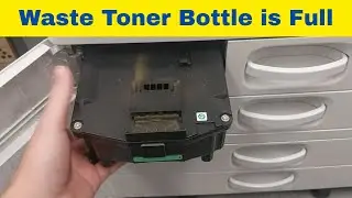 How to replace Waste Toner Bottle Ricoh