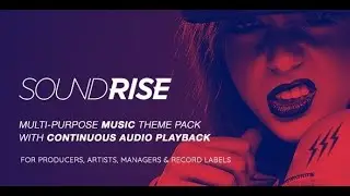SoundRise &ndash; Music and Artist WordPress Theme 4 $ Only