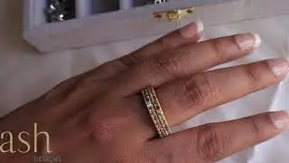 MULTI SAPPHIRE STACK RING | ASH DESIGNS