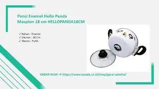 Panci Enamel Hello Panda Maspion 18 cm HELLOPANDA18CM