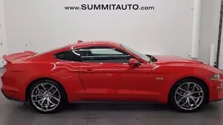 2019 FORD MUSTANG GT PREMIUM AUTOMATIC IN RACE RED WALKAROUND REVIEW OVERVIEW 11807ZA SOLD!
