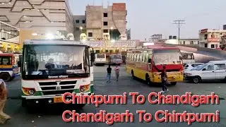HRTC | Himachal | Chintpurni To Chandigarh or Chandigarh To Chintpurni | 🚌 | Bus  🚌 | Road Trip |