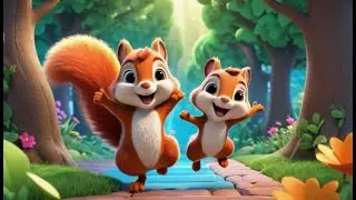 Озорная белка и спрятанная шкатулка с пуговицами 🐿️ | Детские стишки и песенки