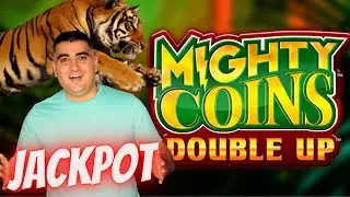 Mighty Cash Double Up Slot Machine HANDPAY JACKPOT | High Limit Slot Machine Jackpot | SE-4 | EP-18