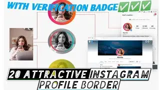 How to make circular profile picture with striking border?  ||Instagram profile border ✅✅