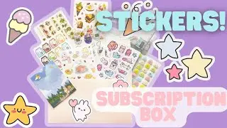 Unboxing StickII Club Sticker Subscription Box!!  Plus, Disney Villians Blind Boxes!! 👌🙌