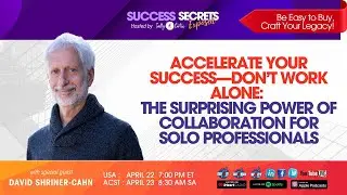 Accelerate Your Success-Don&rsquo;t Work Alone:The surprising power of collaboration for solo professional