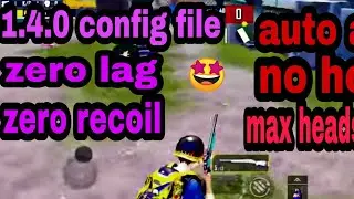 1.4.0 config for pubg mobile | zero lag mode on | 97% lag fix in low end eevice⚡⚡⚡