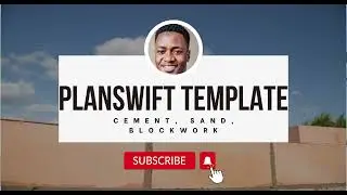 Blockwork Estimation: Automated Calculations For Cement, Sand, And Gravel With Planswift Template