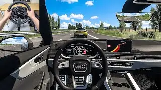 2024 Audi RS5 Coupe - Euro Truck Simulator 2 [Steering Wheel Gameplay]