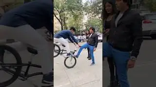 Mujhe halke me le raha tha😂😝👌 #ytshortsindia #irfanbmx #viral #action #reaction