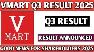 Vmart Q3 Result 2025||Vmart share latest news 2025||Vmart share good news 2025