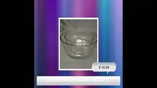 Pyrex Clear Blue Tint Glass Mixing Bowl 7203 & Pyrex Clear Blue Tint Glass Mixing Bowl 7207
