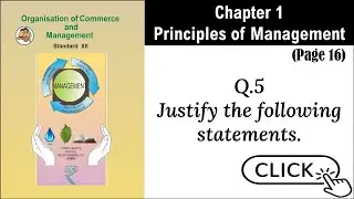 SYJC-OCM, Digital Guide, Chapter 1 - Principles of Management, Q.5, Page 16