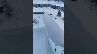 Ежедневный снег почти заполнил балкон. 11.01.2026 Ленинградская область