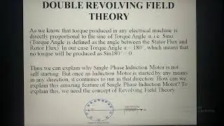 Double revolving field theory of single phase induction motor # JE Exam