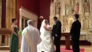 Travis & Jaime Krouse exchanging vows