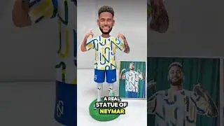 ⚡ Dad Made Neymar Statue from Clay 🏆 | Emotional Challenge Story #shorts