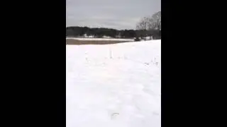 Epic snowmobile jump
