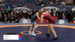 62 Kg Semifinal Emma Bruntil McKendree Bearcat Wrestling Club Vs Macey Kilty Sunkist Kids Wrestlin