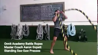 See-Saw Presses Battle Ropes Exercise