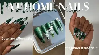 Slime & Spooky Vibes 💚 EASY Green Halloween Nails You&rsquo;ll Want to Try! #nailart #halloweennails