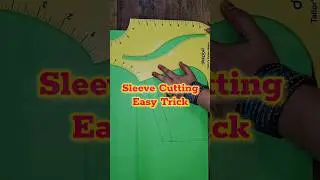 Beginners Perfect Sleeve Armhole Cutting in Seconds! 😍 #tailoringhack #shorts
