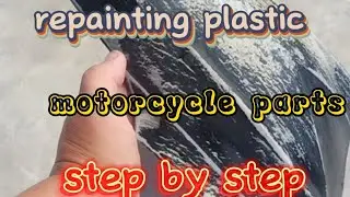 how to repaint a plastic motorcycle cover step by step