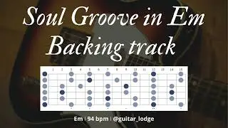 Neo Soul Rock Groove Backing Track in Em
