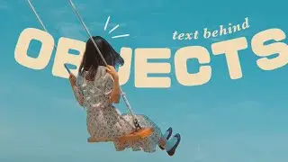 Text behind people and objects  ☁️ free aesthetic tutorial (godaddy studio / prequel app)