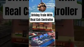 DRIVING INDIAN TRAIN WITH REAL TRAIN CAB CONTROLLER #shorts #raildriver #msts