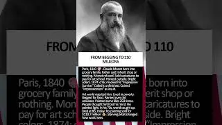🎨 💰 FROM BEGGING TO 110 MILLIONS #storytelling #story #history