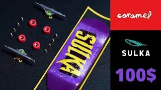 PRO FINGERBOARD SET UP - Sulka deck / Caramel trucks and wheels