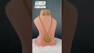 Chandraharam pendent set & long haram set .. #8019983831 #haram #chandraharam #jewellery #shorts