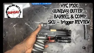 VFC P320 X CARRY GBB Build: TAN GUNDAY OUTER BARREL & COMPENSATOR with 5KU Red TRIGGER review.