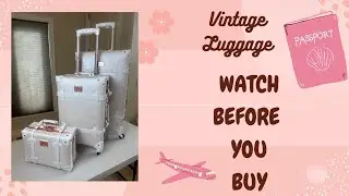 Best Vintage Carry-On Luggage 2025 ✈️ urecity Hardside Spinner Suitcase Review | Travel Must-Have