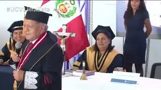 Fundador UCV, Dr. Cesar Acu&ntilde;a - #GraduacionUCV en Lima Este