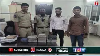 Police Raid conducted on FTA network M/s Sr Cable Network at Rajendra Nagar | T News