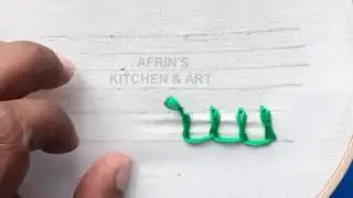 সেলাই শিক্ষা || বিভিন্ন ধরনের সেলাই || BASQUE KNOT STITCH || AFRIN'S KITCHEN AND ART