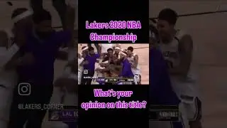 What&rsquo;s your honest opinion on Lakers 2020 championship ❓🤔 #lakers #nbabubble #nbachamps #lakersnews