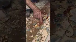 Professional repair of carpet color fading and sun damage. #CarpetFix #ColorRestoration #Rugfix