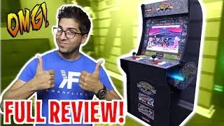UNBOXING & LETS PLAY! - Arcade1Up 3/4 Scale Street Fighter 2 Machine! (FULL REVIEW!!)