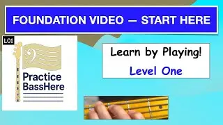 Bass Practice Play-Along: Foundations in Bass Clef (Level 1 Beginner)