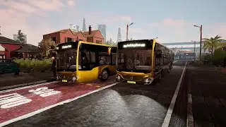 Bus Simulator 21 Driving A Mercedes-Benz Citaro G Around Angel Shores