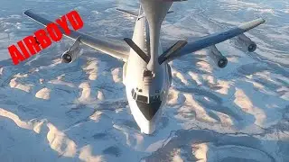 E-3 Sentry AWACS Aerial Refueling &bull; Exercise ARCTIC EDGE 2022
