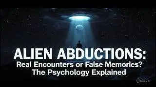 the alien abduction phenomenon. what's actually happening