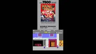 Atari 7800 Box Art vs Game Play - Double Dragon - 1989